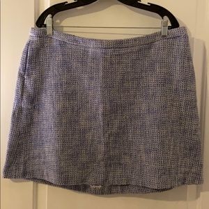 EUC Royal Blue and White Tweed Skirt w/ Pockets!